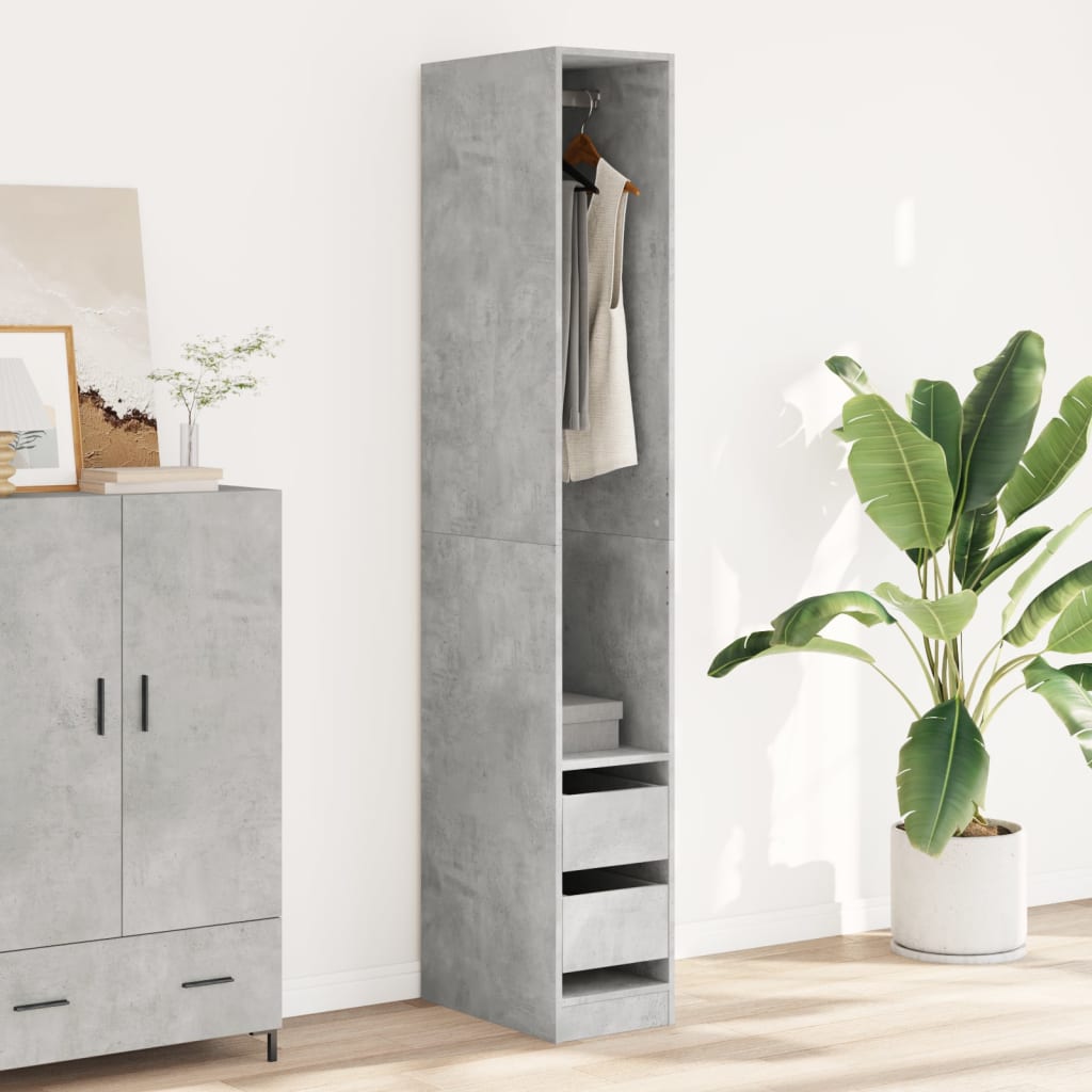 Kleiderschrank mit 2 Schubladen Offen Garderoben Schrank (30-100)x80x200cm - Bild 43 von 103
