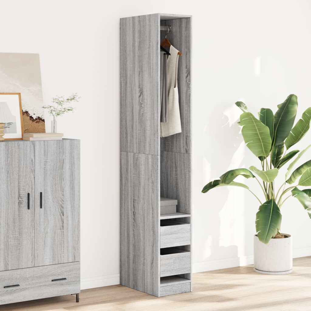Kleiderschrank mit 2 Schubladen Offen Garderoben Schrank (30-100)x80x200cm - Bild 65 von 103