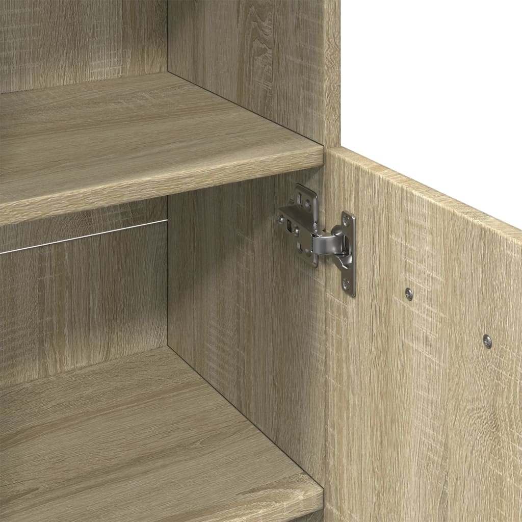 Badezimmerschrank Badschrank Schmaler Midischrank Badregal 3 Fächern 30x30x95 cm - Bild 78 von 109