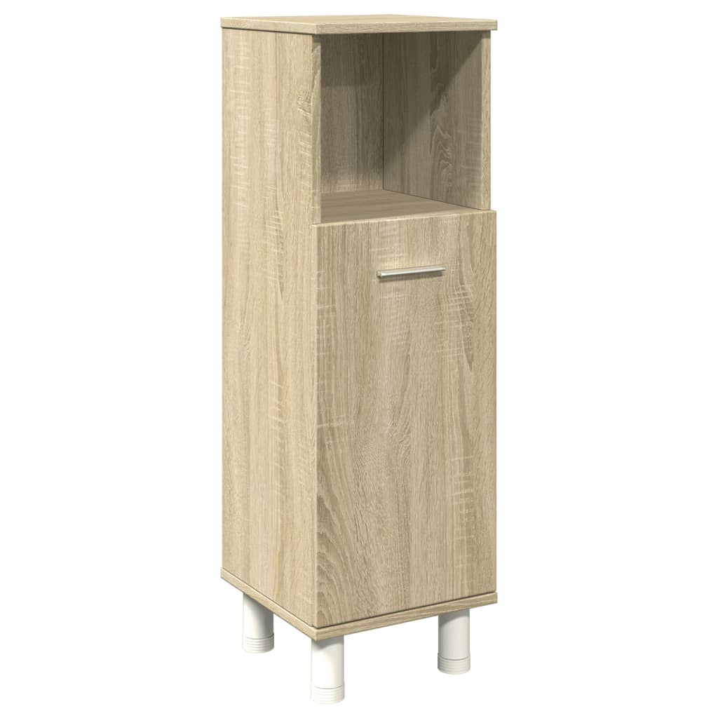Badezimmerschrank Badschrank Schmaler Midischrank Badregal 3 Fächern 30x30x95 cm - Bild 71 von 109