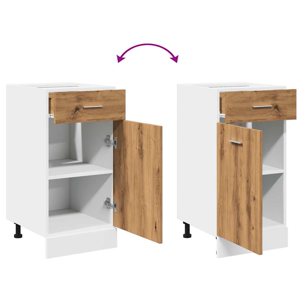 Lyon Line - Artisan Eiche Küchenschrank Küchenzeile Hängeschrank Einbauküche - Bild 50 von 330