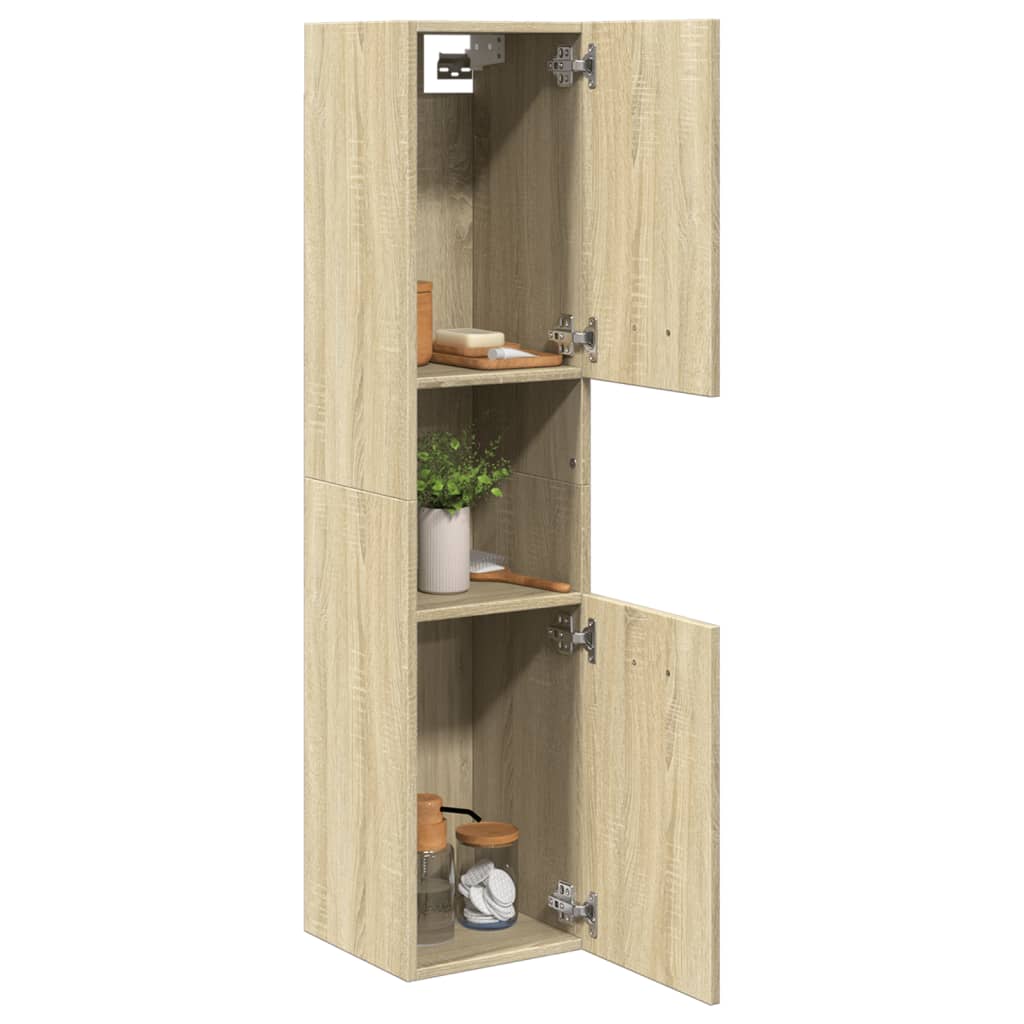 Badschrank Wandschrank Hochschrank Badezimmerschrank Hängeschrank 30x30x130cm - Bild 57 von 153