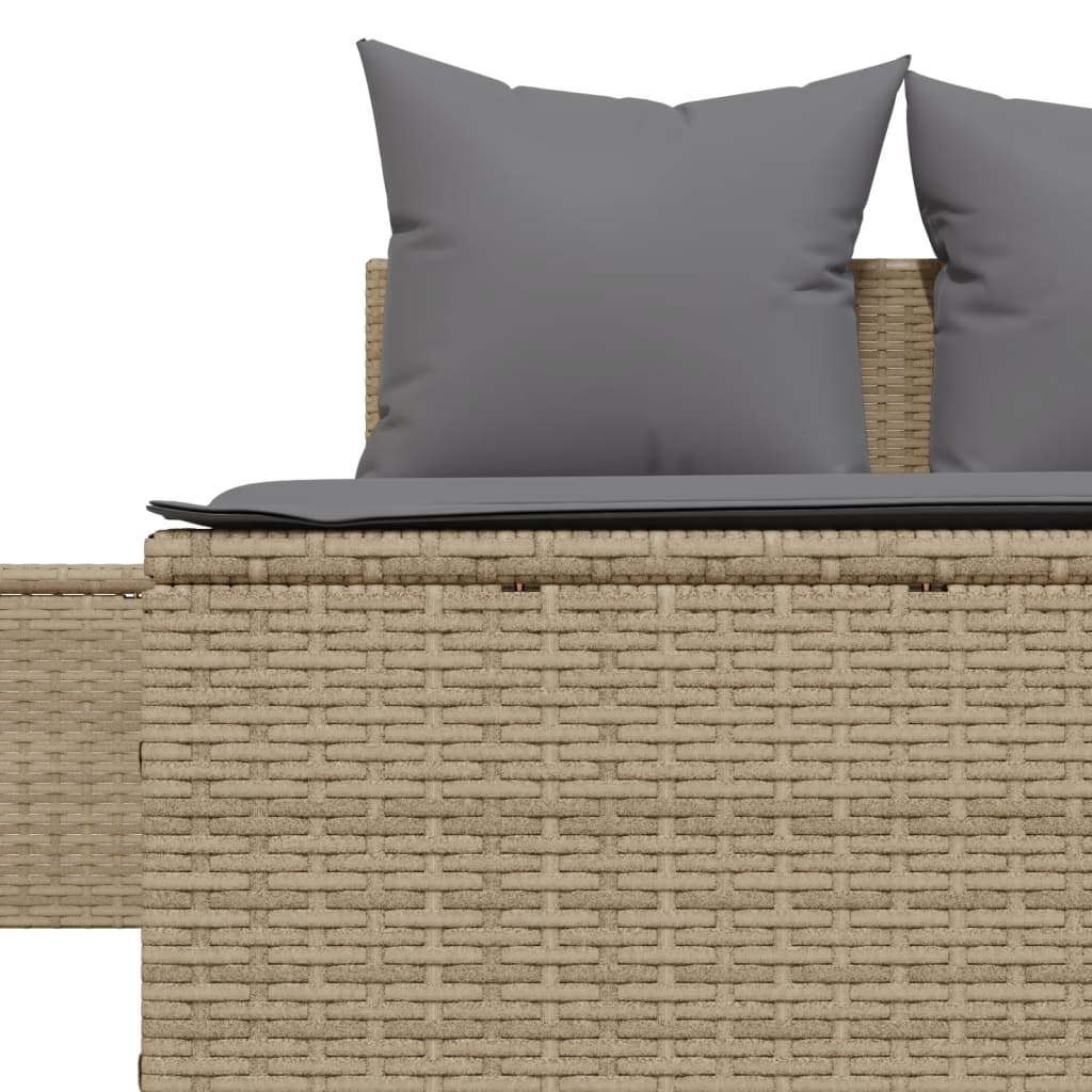 Doppel-Sonnenliege mit Auflagen Gartenliege Liegestuhl Loungeliege Poly Rattan - Bild 49 von 72