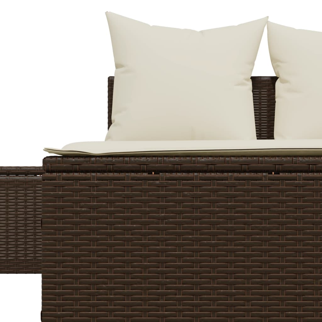 Doppel-Sonnenliege mit Auflagen Gartenliege Liegestuhl Loungeliege Poly Rattan - Bild 29 von 72