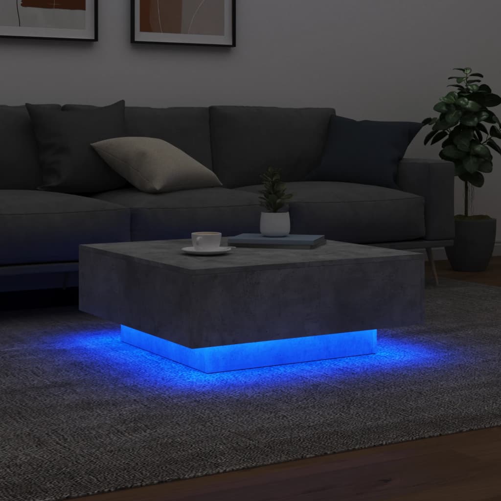 Couchtisch Wohnzimmertisch mit LED Beleuchtung Beistelltisch Stehtische - Bild 49 von 89