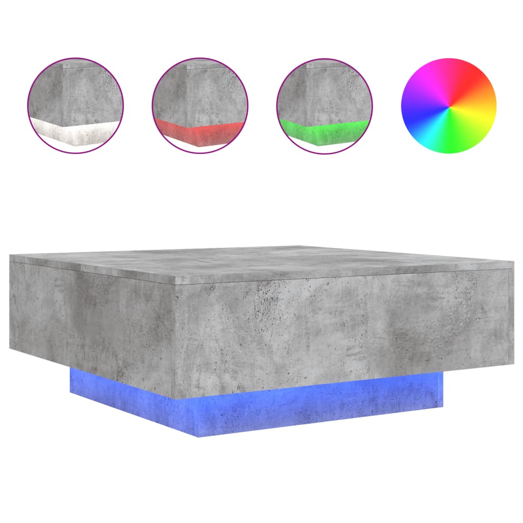 Couchtisch Wohnzimmertisch mit LED Beleuchtung Beistelltisch Stehtische - Bild 47 von 89