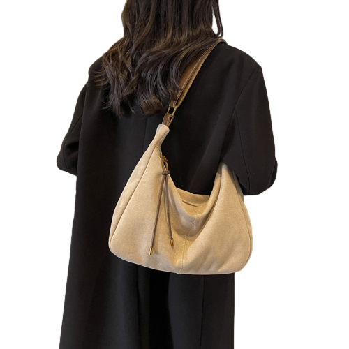 Large Capacity Women Slouchy Tote Bag Purse Work Travel Suede Shoulder Bags - Picture 19 of 22