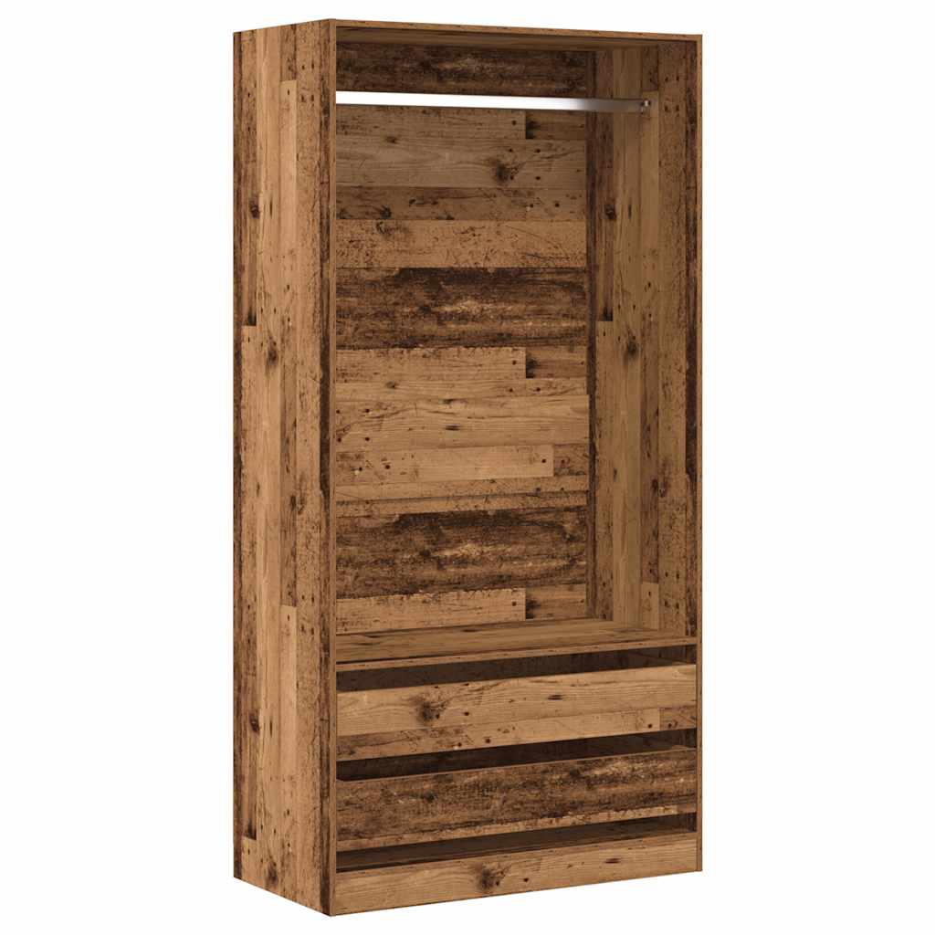 Kleiderschrank mit 2 Schubladen Offen Garderoben Schrank (30-100)x80x200cm - Bild 84 von 103