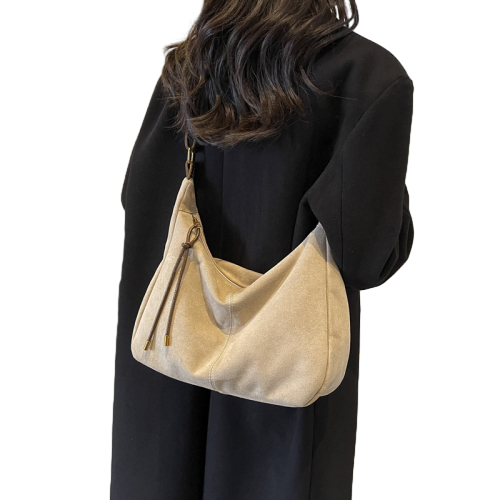 Large Capacity Women Slouchy Tote Bag Purse Work Travel Suede Shoulder Bags - Picture 18 of 22