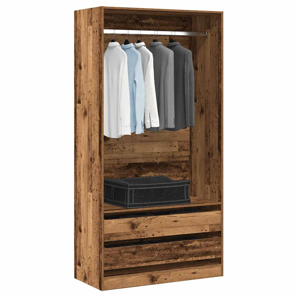 Kleiderschrank mit 2 Schubladen Offen Garderoben Schrank (30-100)x80x200cm - Bild 85 von 103