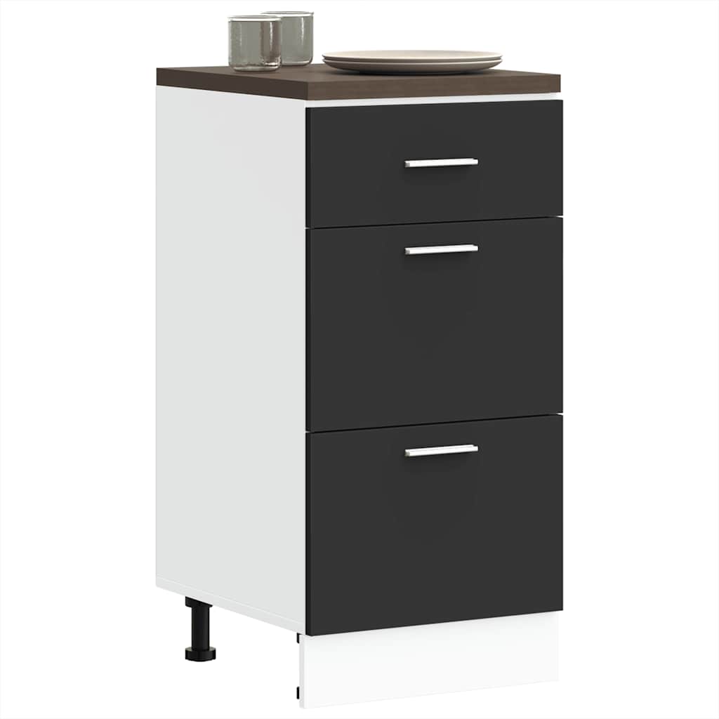 Schwarz Küchenschrank Küchenzeile Einbauküche Unterschrank Hängeschrank Module - Bild 86 von 295