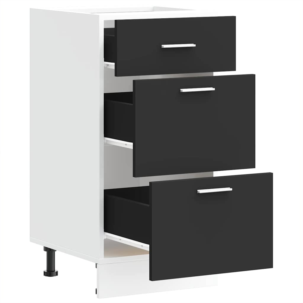 Schwarz Küchenschrank Küchenzeile Einbauküche Unterschrank Hängeschrank Module - Bild 83 von 295