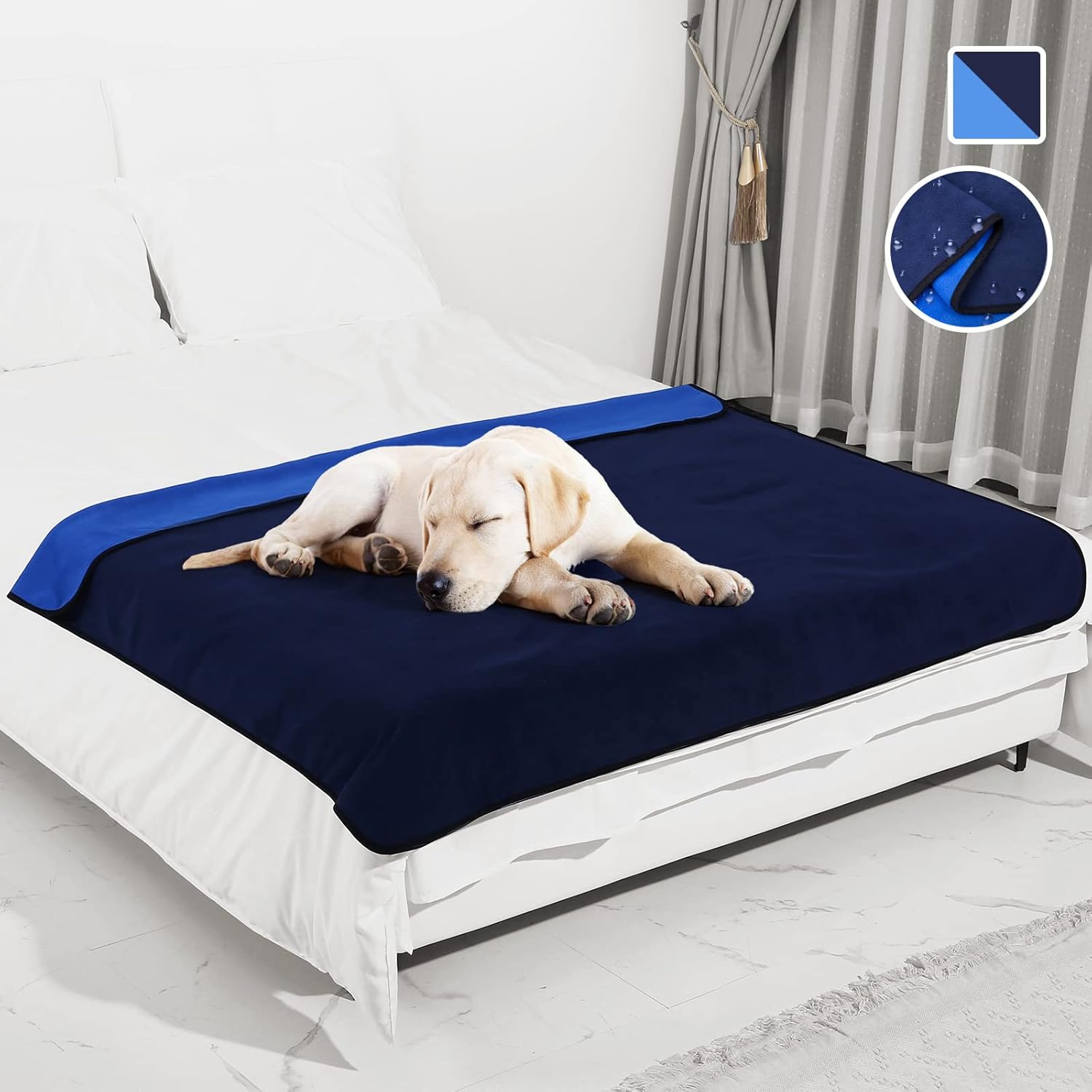 Dog Blanket Pet Blankets Dog Mat Fleece Blanket Waterproof for Sofa Bed - Picture 35 of 37