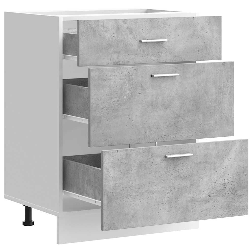 Betongrau Küchenschrank Hängeschrank Küchenzeile Küche Unterschrank Einbauküche - Bild 306 von 323