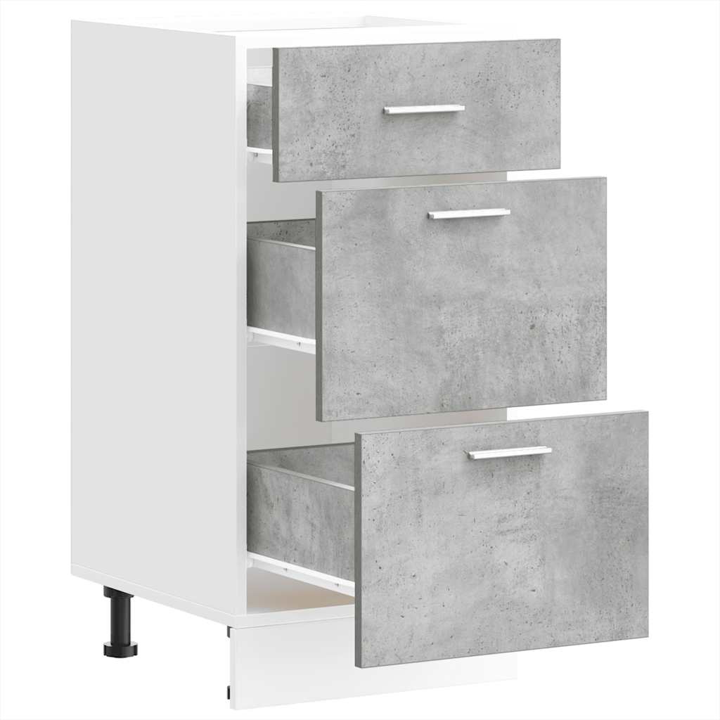 Betongrau Küchenschrank Hängeschrank Küchenzeile Küche Unterschrank Einbauküche - Bild 301 von 323