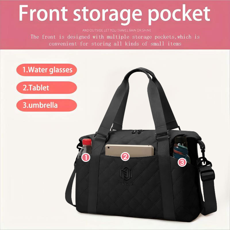 Women Girls Duffle Bags Large Holdall Bag Travel Sports Luggage Fitness Gym Bag - Picture 33 of 34
