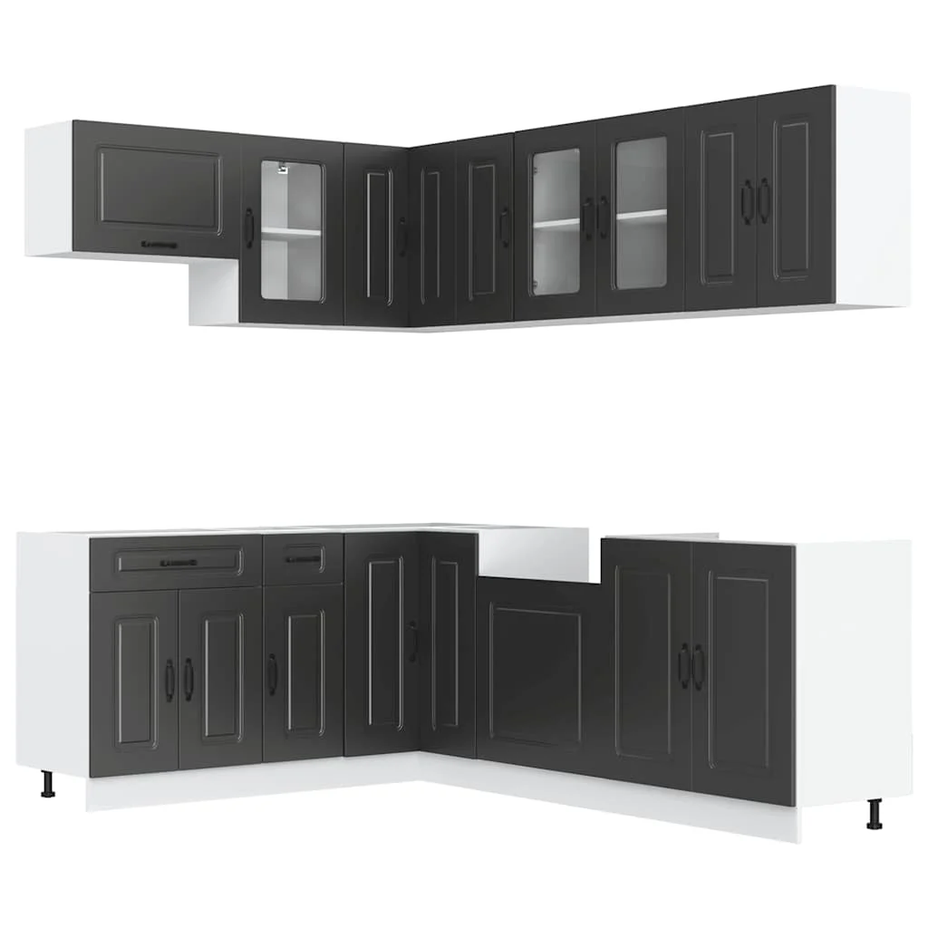 11-tlg. Küchenschrank Set Küchenzeile Hängeschrank Unterschrank Küchenmodule - Bild 12 von 65