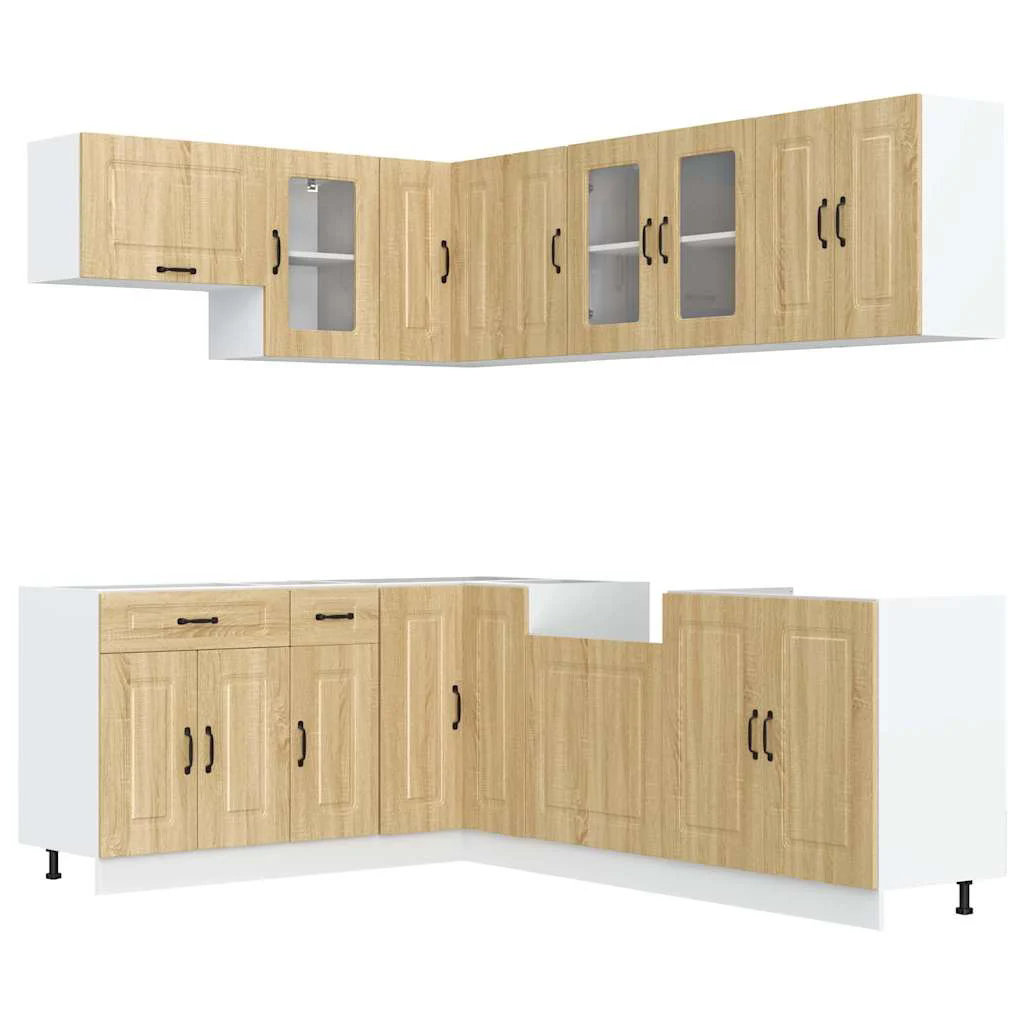 11-tlg. Küchenschrank Set Küchenzeile Hängeschrank Unterschrank Küchenmodule - Bild 24 von 65
