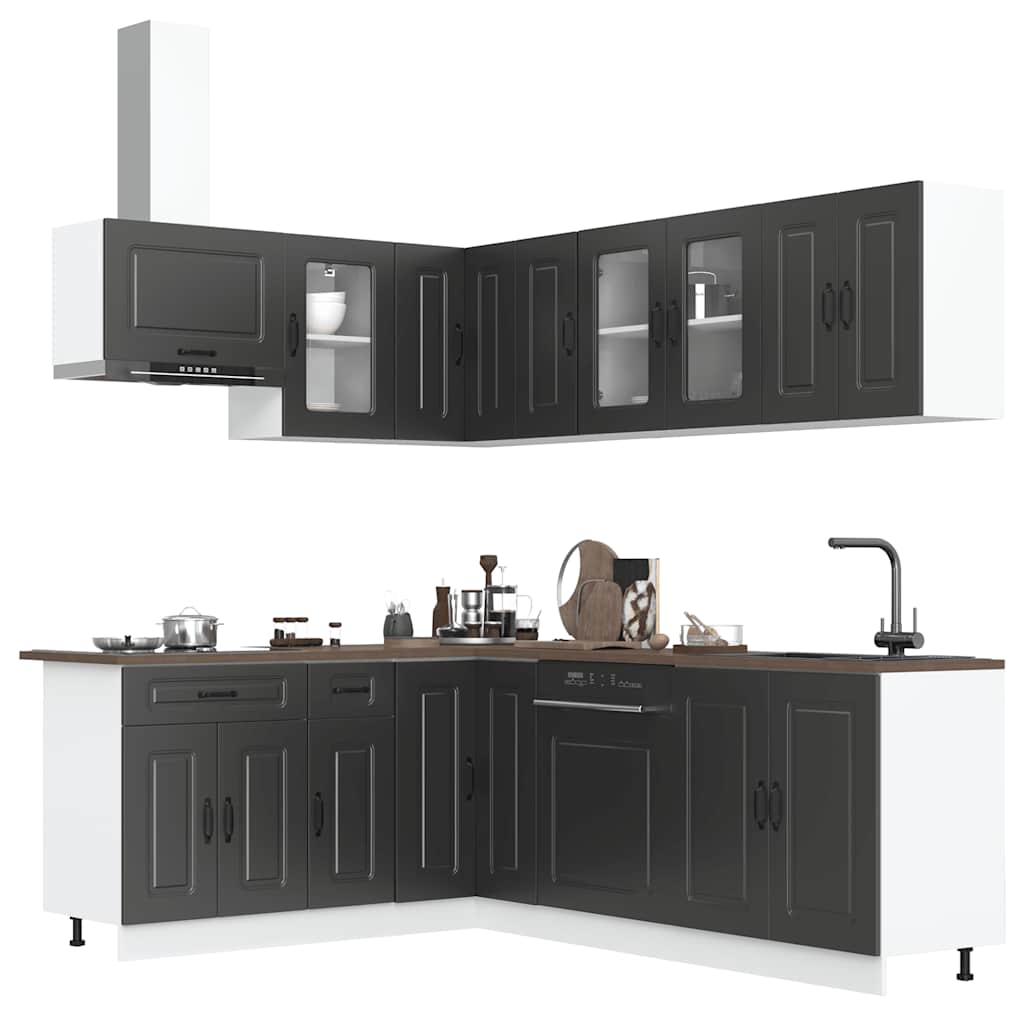 11-tlg. Küchenschrank Set Küchenzeile Hängeschrank Unterschrank Küchenmodule - Bild 13 von 65
