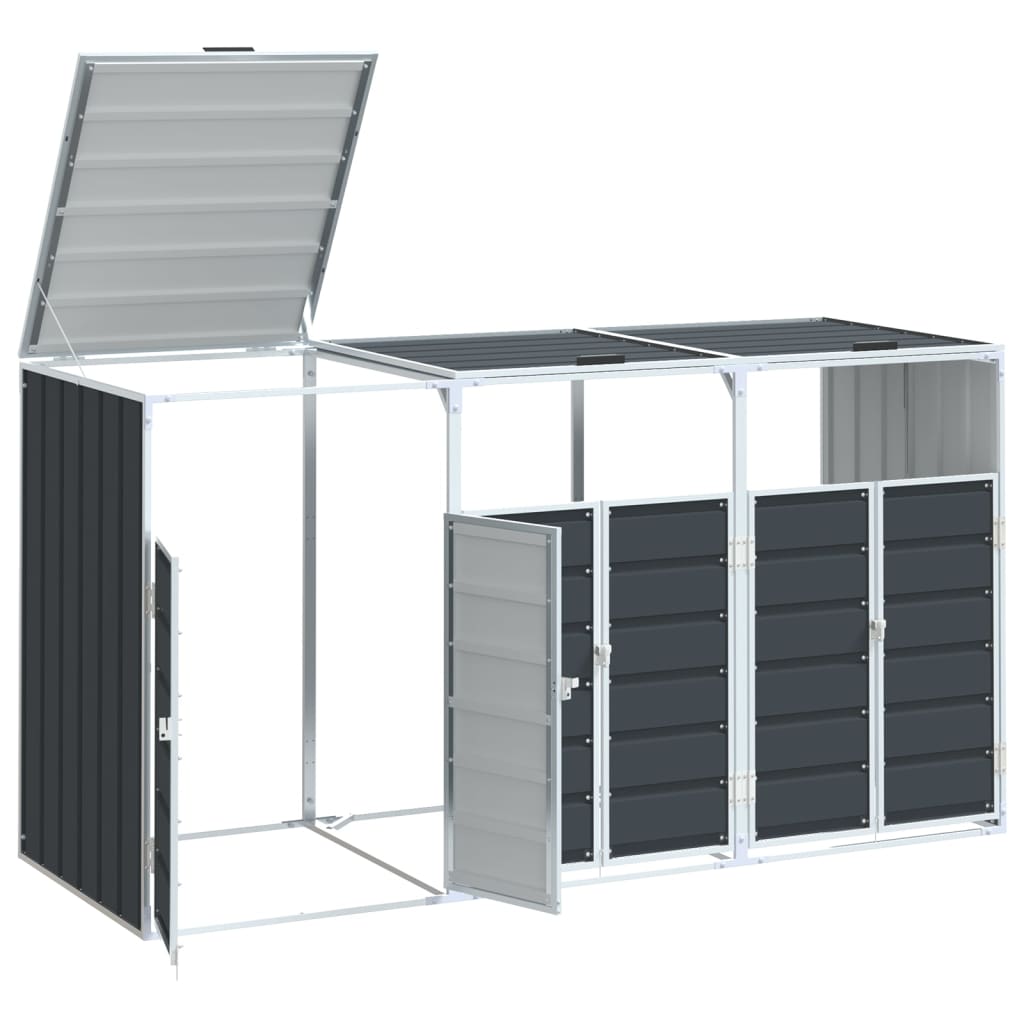 Mülltonnenbox für Tonnen Stahl Mülltonnenverkleidung Aufbewahrungsbox Müllbox - Bild 16 von 133