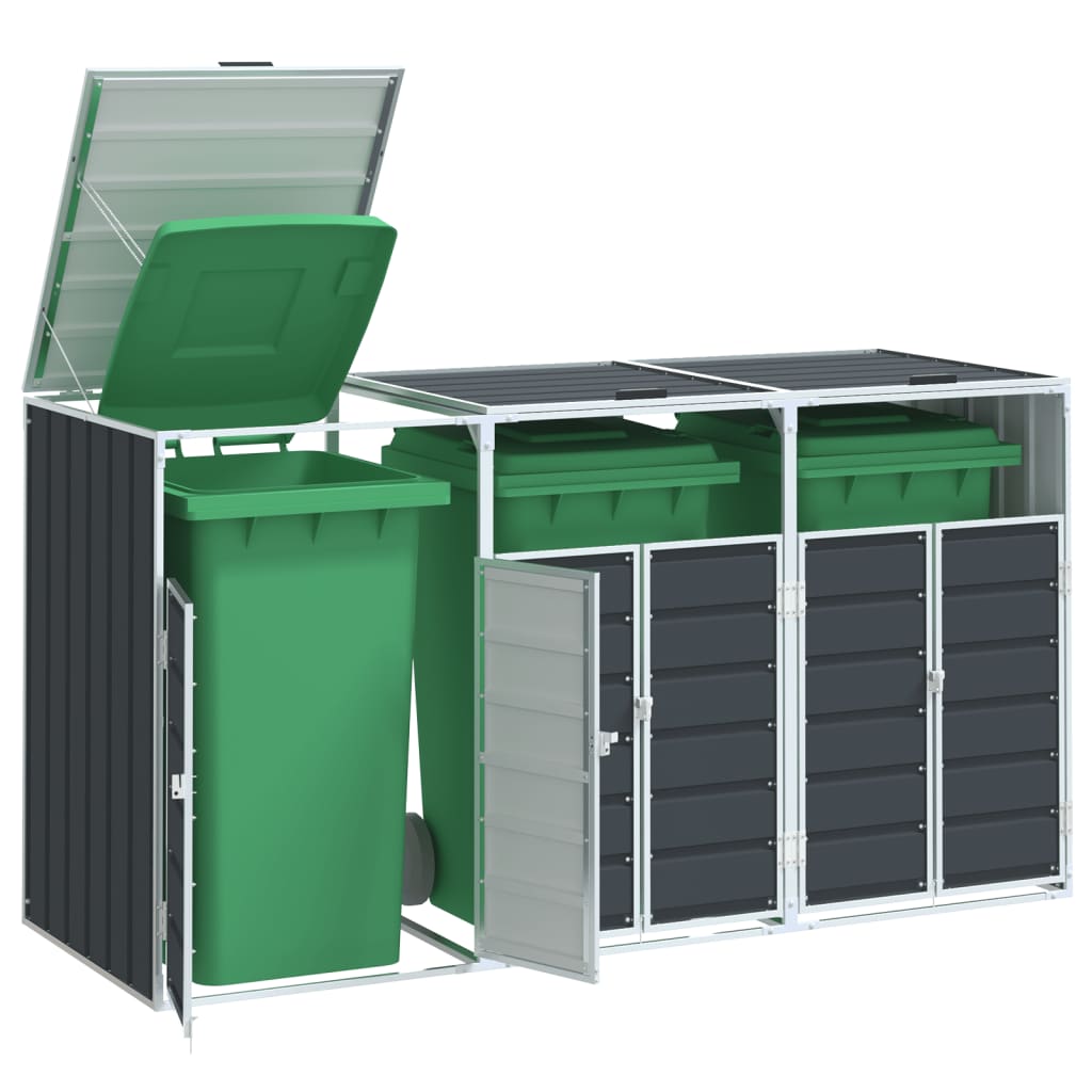 Mülltonnenbox für Tonnen Stahl Mülltonnenverkleidung Aufbewahrungsbox Müllbox - Bild 13 von 133