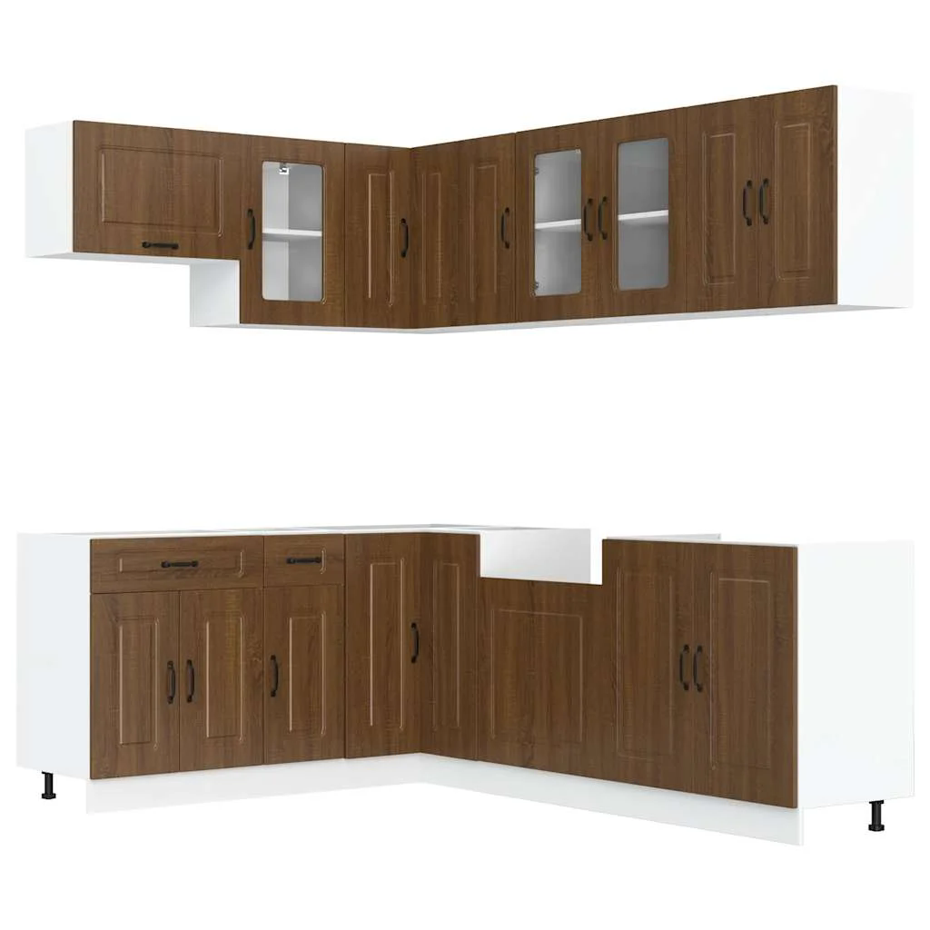 11-tlg. Küchenschrank Set Küchenzeile Hängeschrank Unterschrank Küchenmodule - Bild 48 von 65