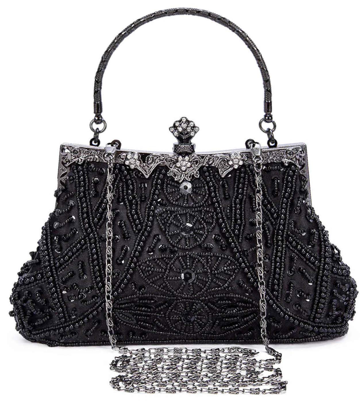1920S Abendtaschen Damen Vintage Clutch Tasche Perlen Handtasche Umhängetasche