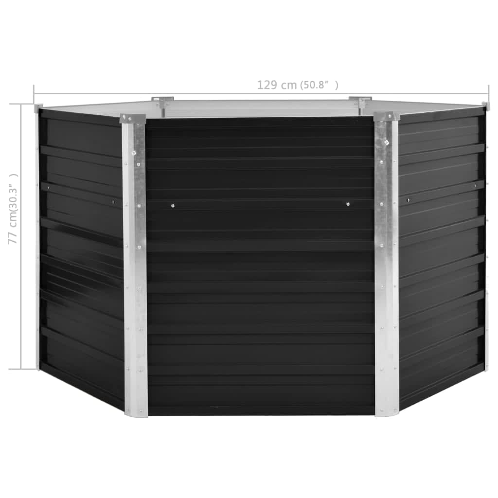 Metall Hochbeet Pflanzbeet Gemüsebeet Pflanzkasten Stahl Beet Blumenbeet Garten - Bild 46 von 177
