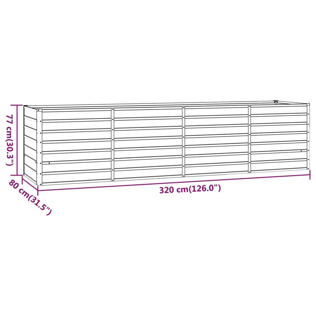 Cortenstahl Hochbeet Pflanzbeet Gemüsebeet Gartenbeet Pflanzkasten Blumenbeet - Bild 56 von 189
