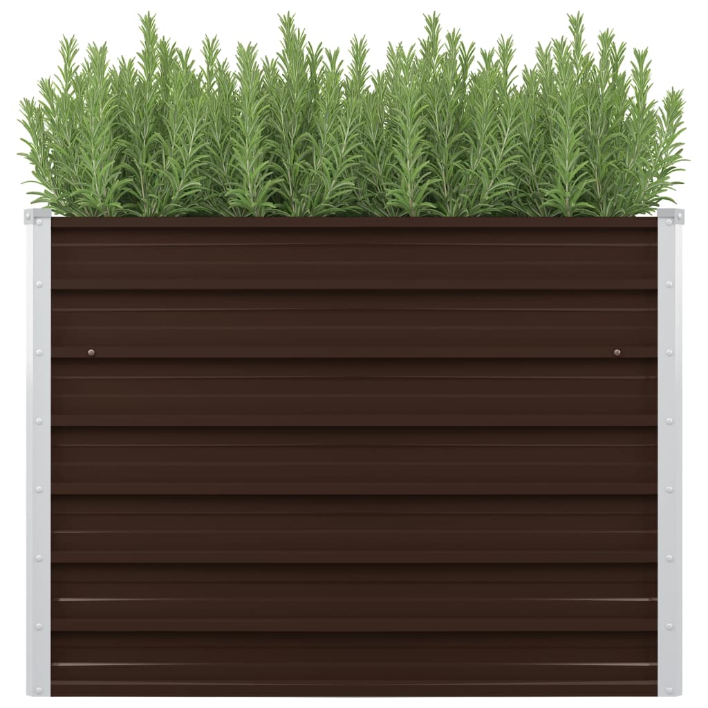 Garten Hochbeet aus Verzinkter Stahl Metall Gemüsebeet / Pflanzbeet Balkon Deko - Bild 3 von 9
