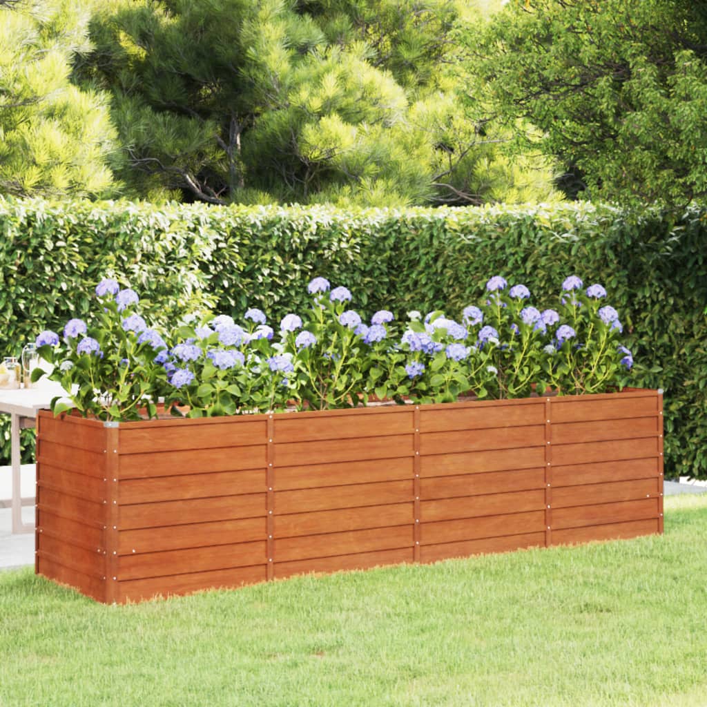 Cortenstahl Hochbeet Pflanzbeet Gemüsebeet Gartenbeet Pflanzkasten Blumenbeet - Bild 20 von 35