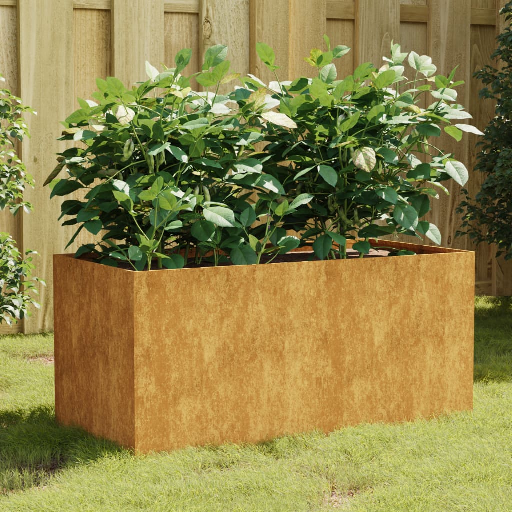 Cortenstahl Pflanzkübel Hochbeet Gartenbeet Pflanzkasten Blumenkübel Pflanzgefäß - Bild 25 von 123