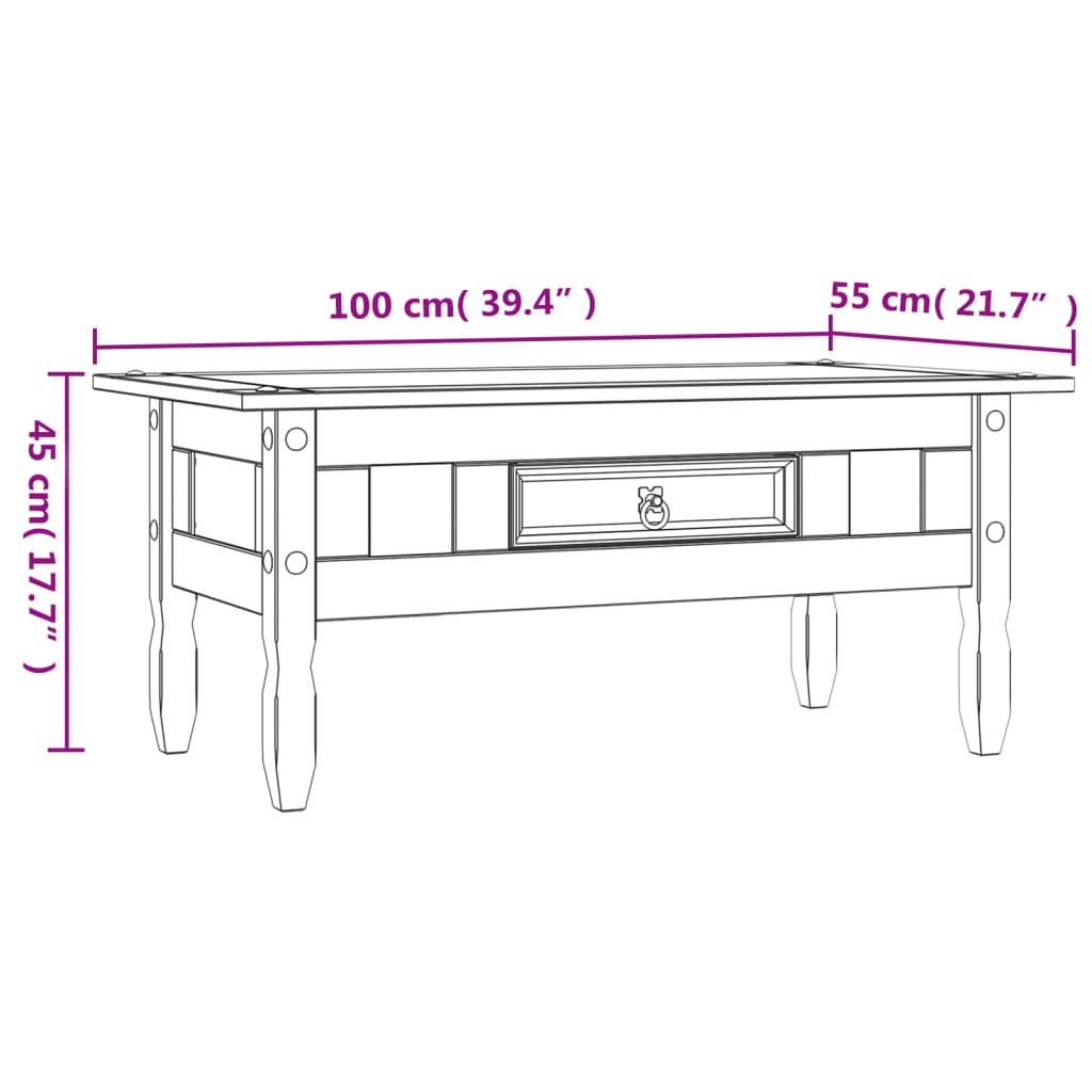 Rustic Mexican Pine Wood Corona Waxed Furniture Home White Body and Brown Top - Picture 25 of 87