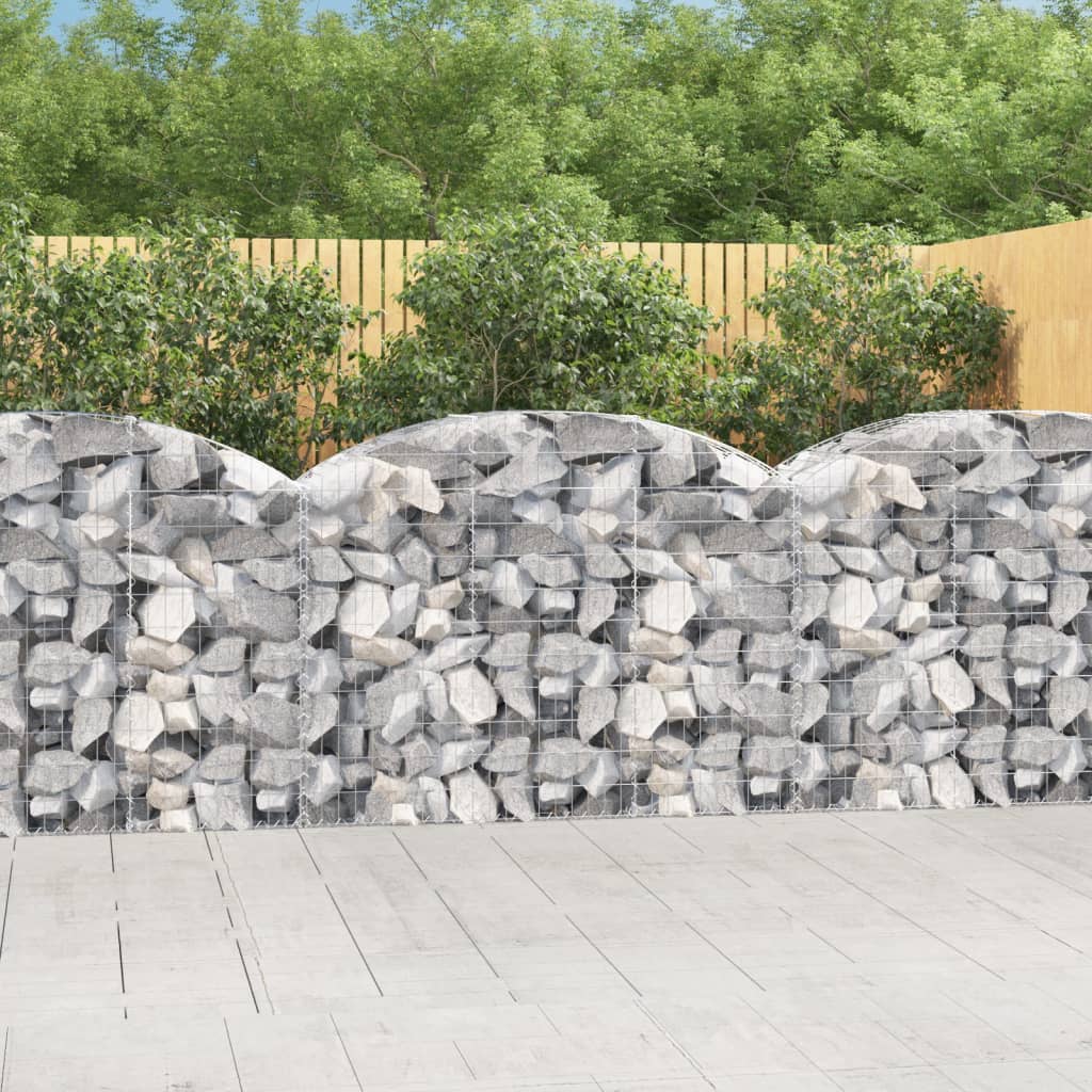 Gabionen Steingabione Steinkorb Zaun Gitter Korb mit Hochbogen Verzinktes Eisen - Bild 43 von 61