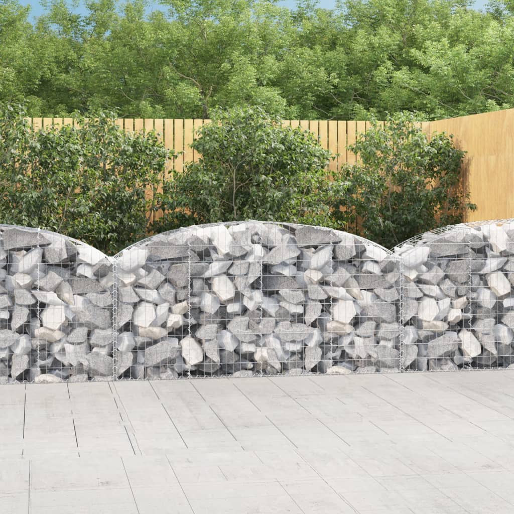Gabionen Steingabione Steinkorb Zaun Gitter Korb mit Hochbogen Verzinktes Eisen - Bild 55 von 61