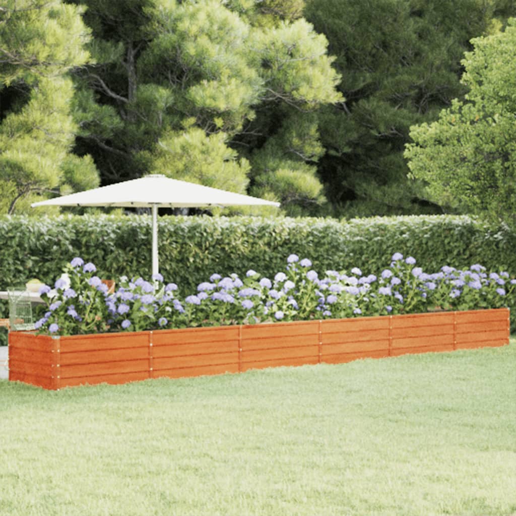 Cortenstahl Hochbeet Pflanzbeet Gemüsebeet Gartenbeet Pflanzkasten Blumenbeet - Bild 16 von 35