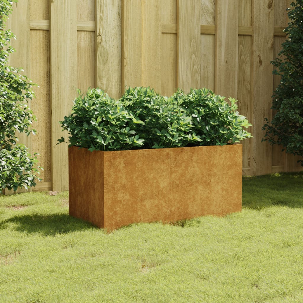 Cortenstahl Pflanzkübel Hochbeet Gartenbeet Pflanzkasten Blumenkübel Pflanzgefäß - Bild 94 von 123