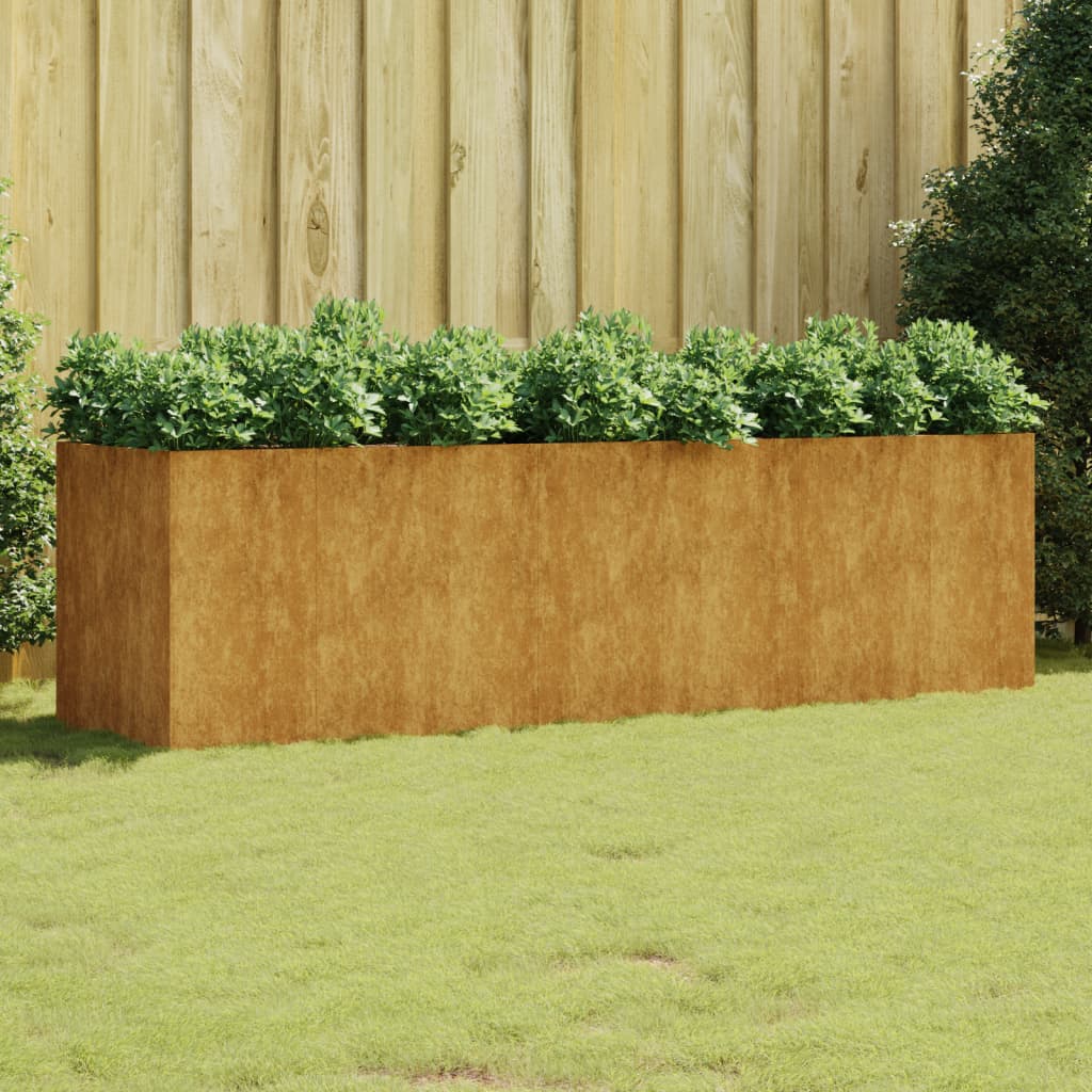 Cortenstahl Pflanzkübel Hochbeet Gartenbeet Pflanzkasten Blumenkübel Pflanzgefäß - Bild 122 von 123