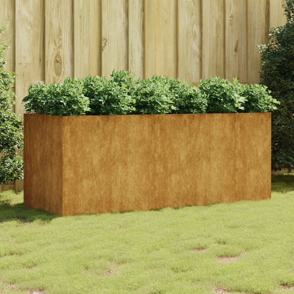 Cortenstahl Pflanzkübel Hochbeet Gartenbeet Pflanzkasten Blumenkübel Pflanzgefäß - Bild 119 von 123