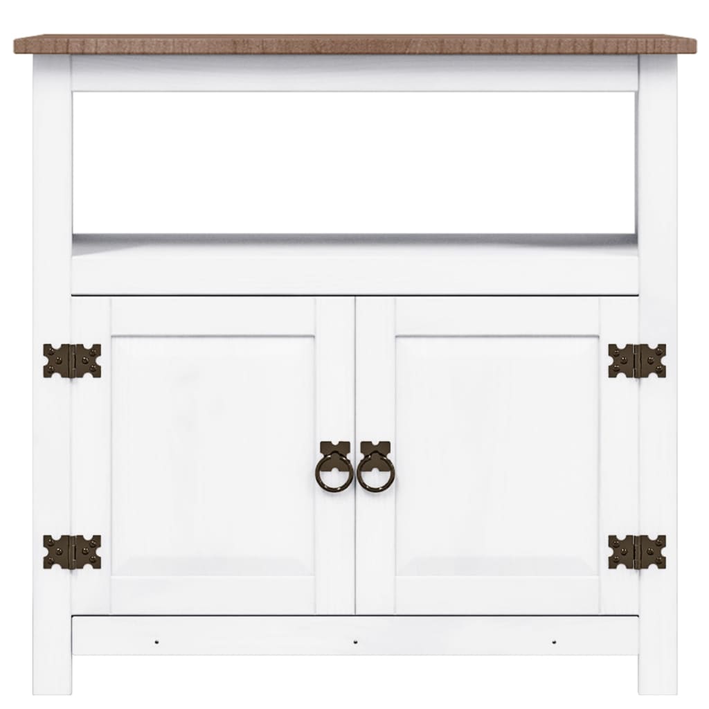 Rustic Mexican Pine Wood Corona Waxed Furniture Home White Body and Brown Top - Picture 45 of 87