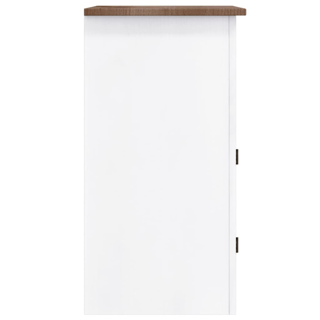 Rustic Mexican Pine Wood Corona Waxed Furniture Home White Body and Brown Top - Picture 46 of 87