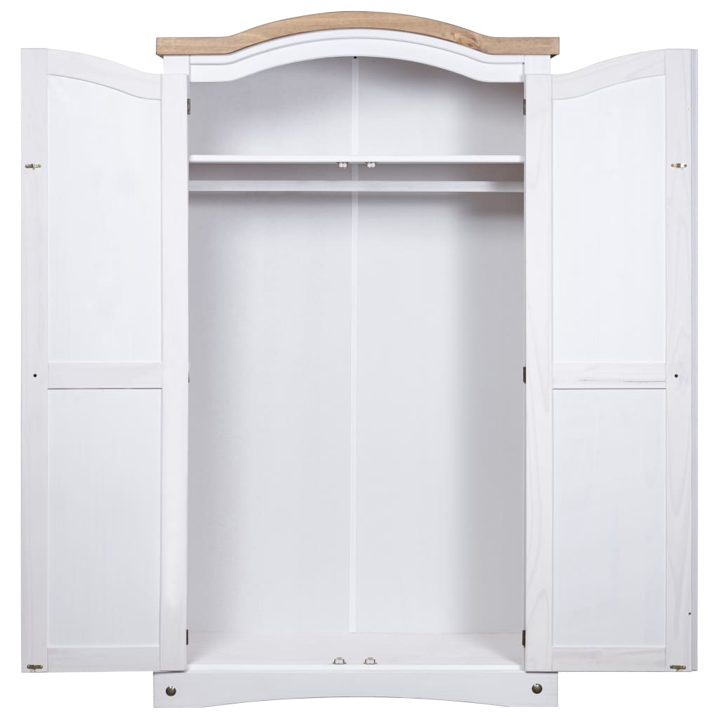 Rustic Mexican Pine Wood Corona Waxed Furniture Home White Body and Brown Top - Picture 11 of 87