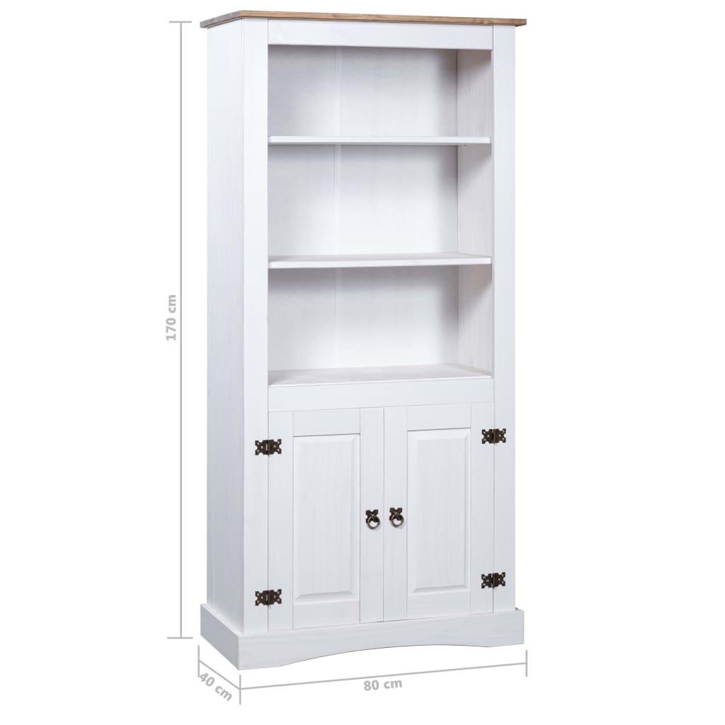 Rustic Mexican Pine Wood Corona Waxed Furniture Home White Body and Brown Top - Picture 19 of 87