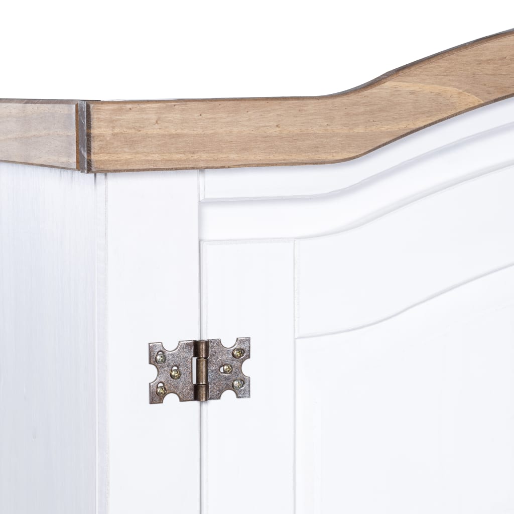 Rustic Mexican Pine Wood Corona Waxed Furniture Home White Body and Brown Top - Picture 13 of 87