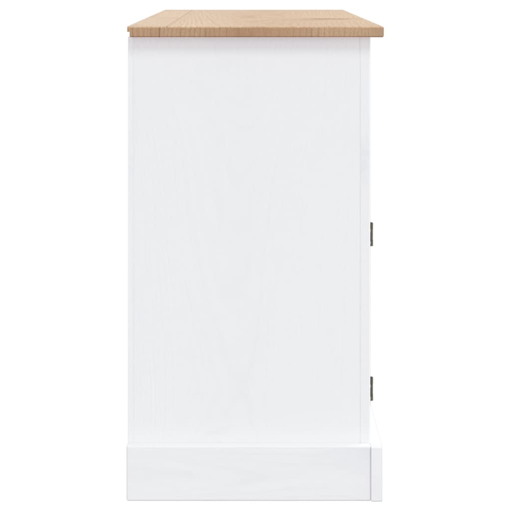 Rustic Mexican Pine Wood Corona Waxed Furniture Home White Body and Brown Top - Picture 58 of 87