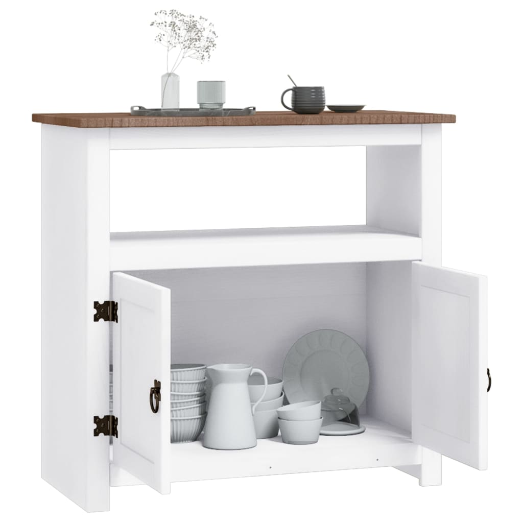 Rustic Mexican Pine Wood Corona Waxed Furniture Home White Body and Brown Top - Picture 44 of 87