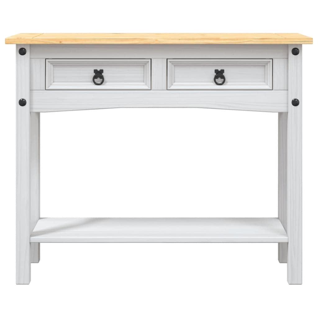 Rustic Mexican Pine Wood Corona Waxed Furniture Home White Body and Brown Top - Picture 76 of 87