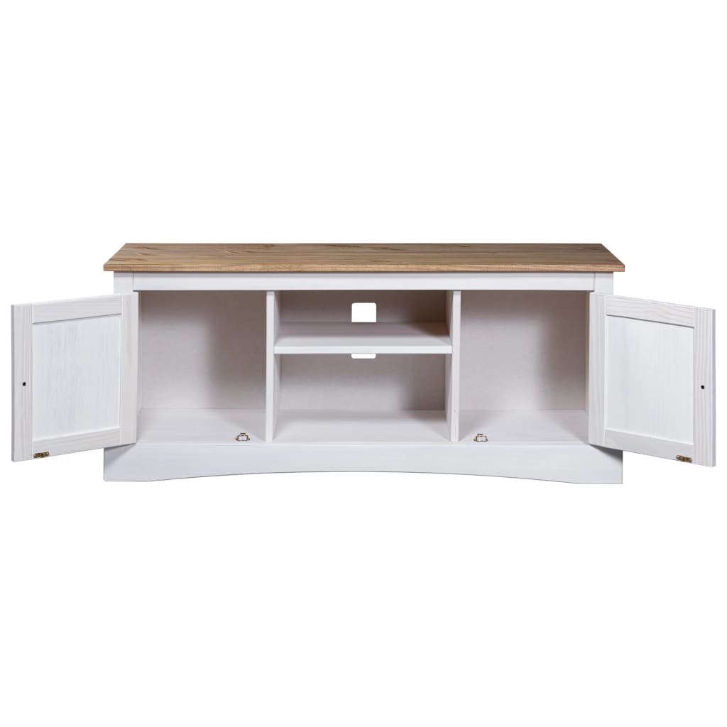 Rustic Mexican Pine Wood Corona Waxed Furniture Home White Body and Brown Top - Picture 51 of 87