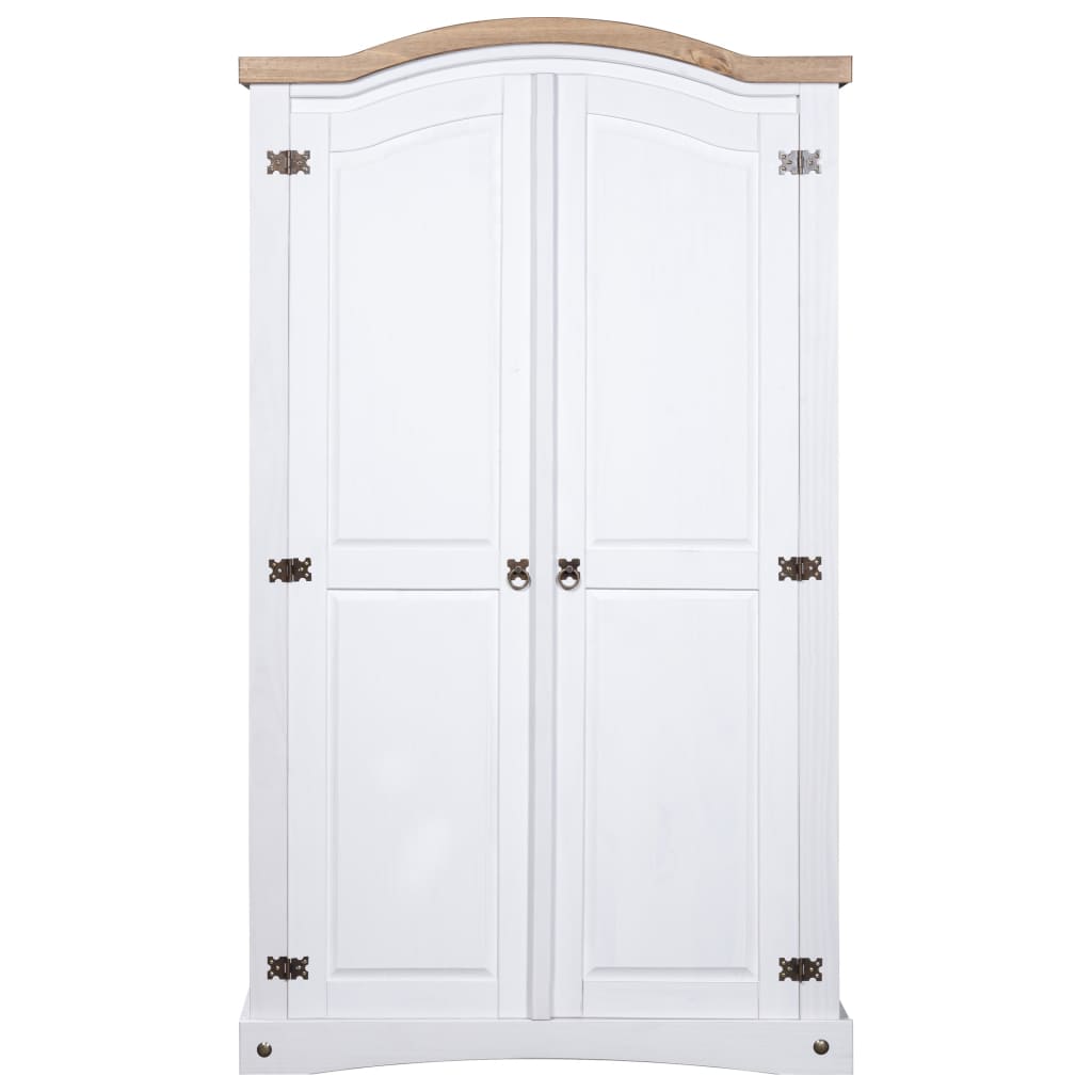 Rustic Mexican Pine Wood Corona Waxed Furniture Home White Body and Brown Top - Picture 10 of 87