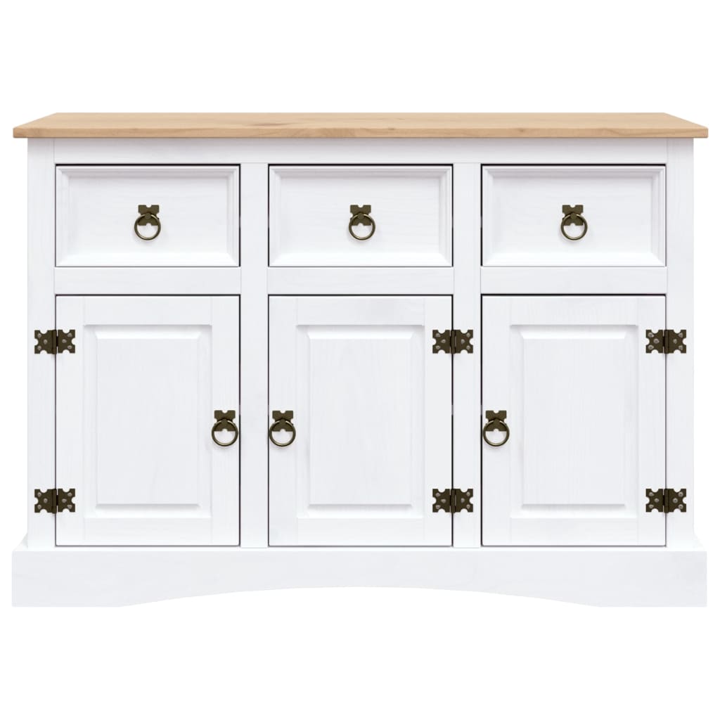 Rustic Mexican Pine Wood Corona Waxed Furniture Home White Body and Brown Top - Picture 57 of 87